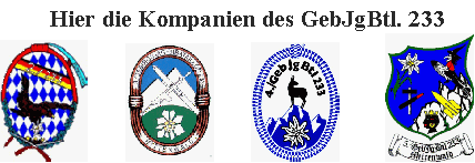 Wappen der 2./233  Wappen der 3./233  Wappen der 4./233  Wappen der 5./233